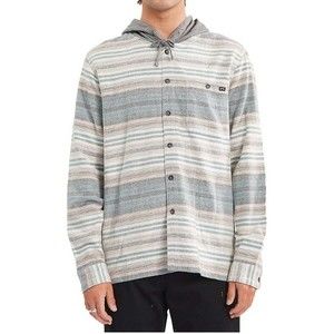 Billabong Baja Flannel Button Up Hoodie Size S